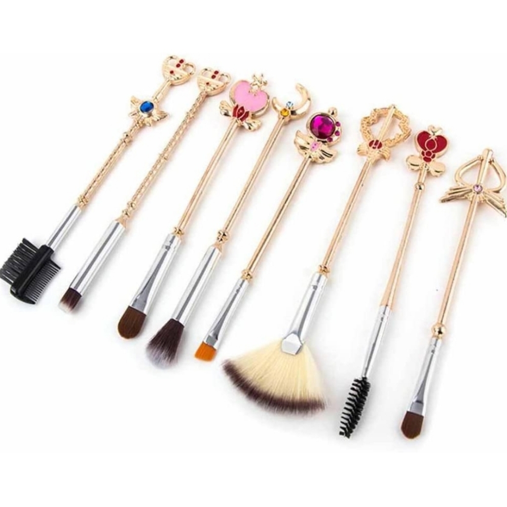NIB Sailor Moon Inspired Make Up Brush Set of 8